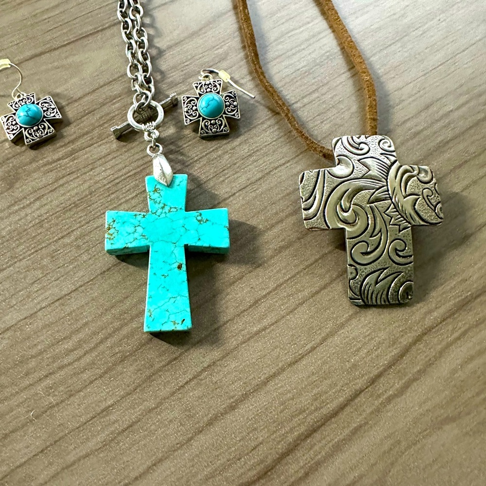 Lot of cross necklaces